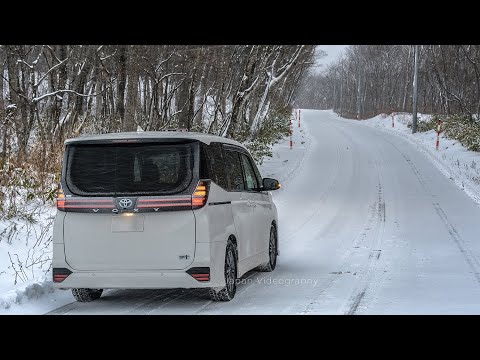 Snow driving at Zao Japan | dashcam | TOYOTA 90 VOXY HYBRID S-Z E-FOUR ZWR95W