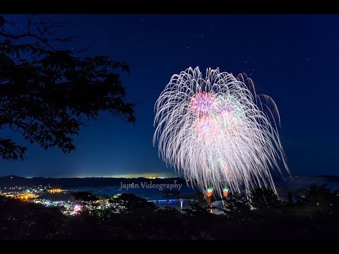 4K 国宝瑞巌寺落慶慶祝前夜祭花火 | Japan Matsushima Zuigan-ji Temple | eve of the completion celebration Fireworks
