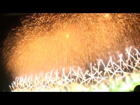 大曲の花火 大会提供花火 Omagari All Japan National Fireworks Competition 2010 Taikai-teikyo 全国花火競技大会100周年