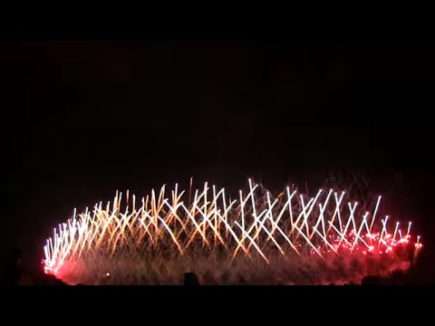 感動二尺玉 Japan Impressive 24-inch shells 3 shots in Akagawa Fireworks Festival 2011 赤川花火大会 震災復興祈願