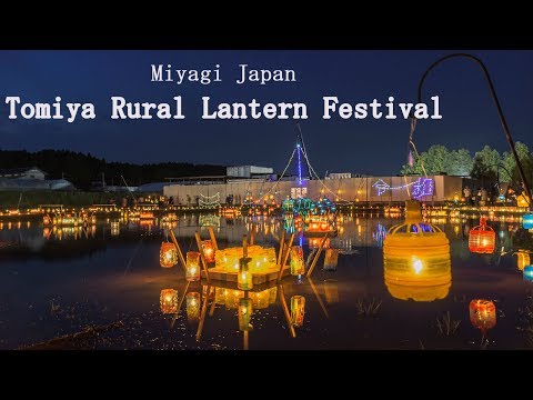4K 富谷田園ランタン祭り Tomiya Japan Fantastical Rural Lantern Festival 宮城観光 夜のイベント Miyagi Travel