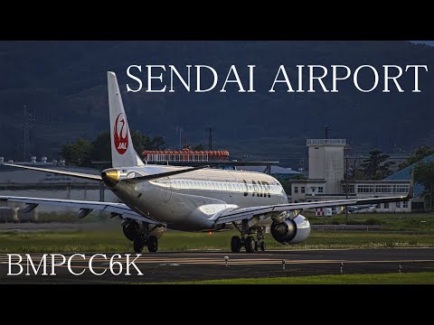仙台空港 飛行機離着陸 6K Japan 20 mins of Plane Spotting at Sendai Airport 航空動画 | Shot on BMPCC6K