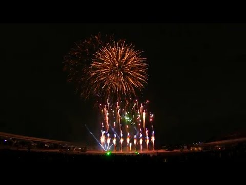 東京舎人公園花火大会 Tokyo Japan Fireworks Show HD | Toneri Park Cherry Blossoms Festival 2012 千本桜まつり 宗家花火鍵屋