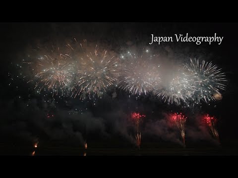 北上みちのく芸能まつり花火大会 Japan Kitakami Michinoku accomplishments Fireworks Festival 2015 Closing Show