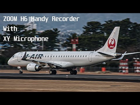 ZOOM H6 ASMR Handy Recorder with XY Microphone review | Plane Spotting at Sendai Airport