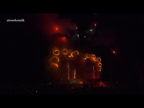 4K 篠田の花火 Japan Traditional Fire Festival, Ōmihachiman 近江八幡の火祭り | Shinoda Fireworks 2016 篠田神社