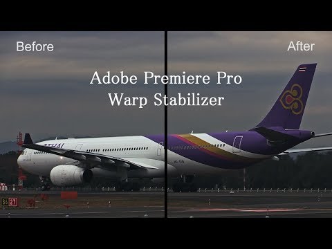 Adobe Premire Pro CC Warp Stabilizer Effect ワープスタビライザー使用前後の比較