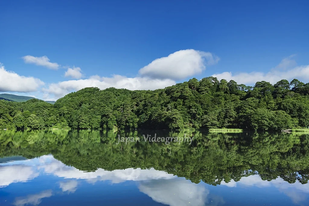 長野県小海町 松原湖と八ヶ岳連峰の絶景