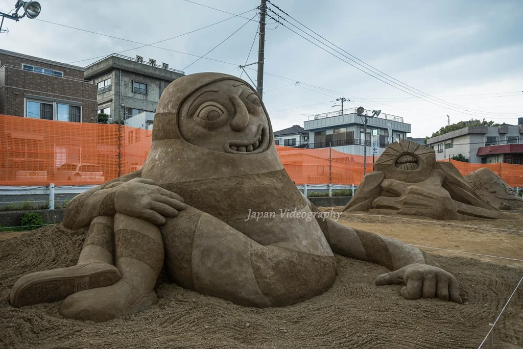 茨城県のイベント ひたちサンドアートフェスティバルの大砂像