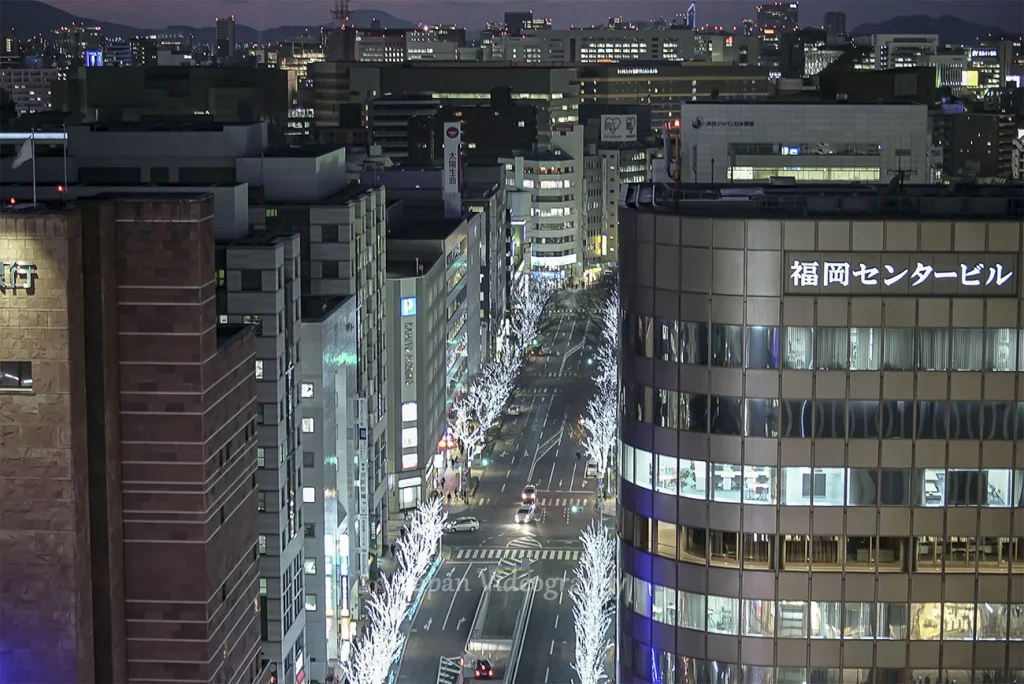 福岡圏 JR博多駅ビルからの夜景