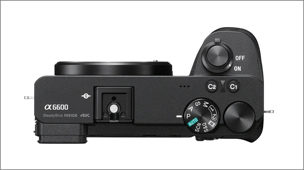 APS-CミラーレスカメラSony α6600の上部