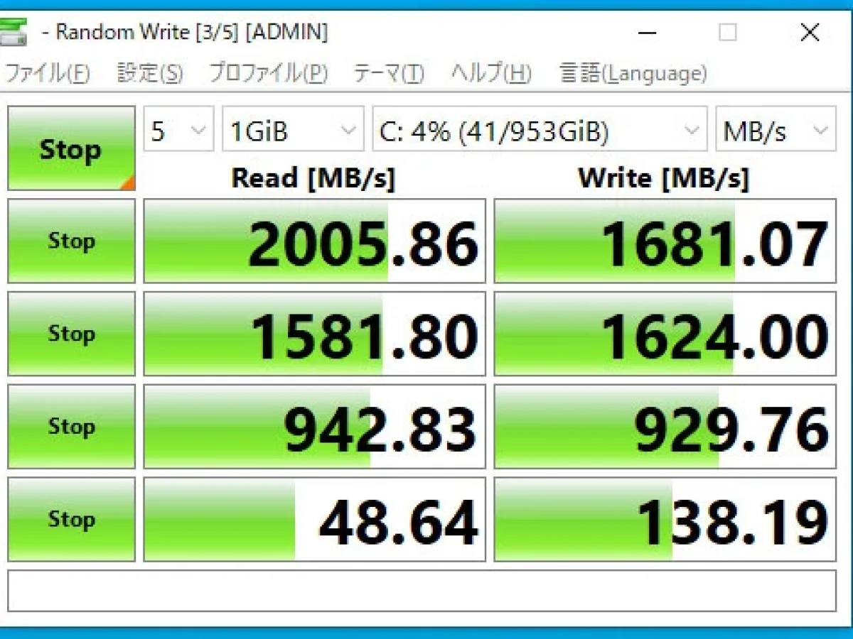 速い！格安！M.2接続NVMe SSD BIOSTAR M700 1TBのレビューと