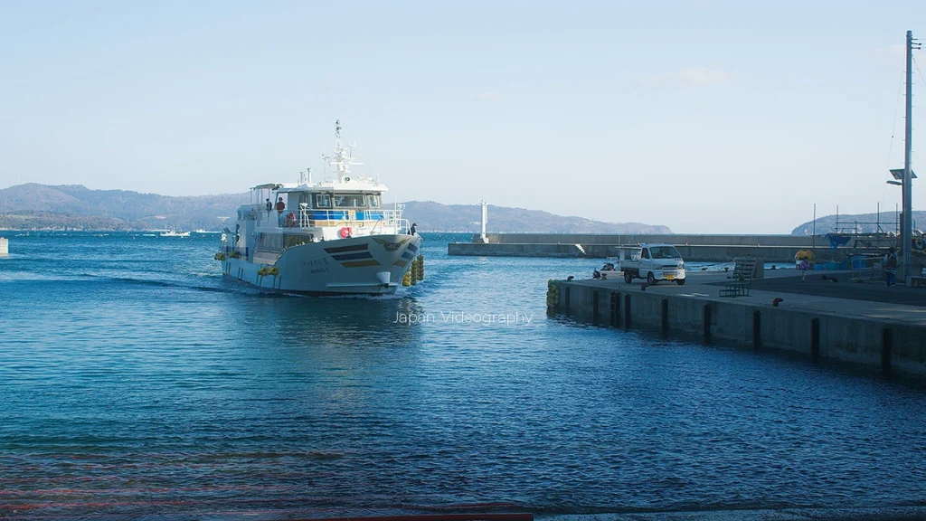 田代島の北側の港 大泊港
