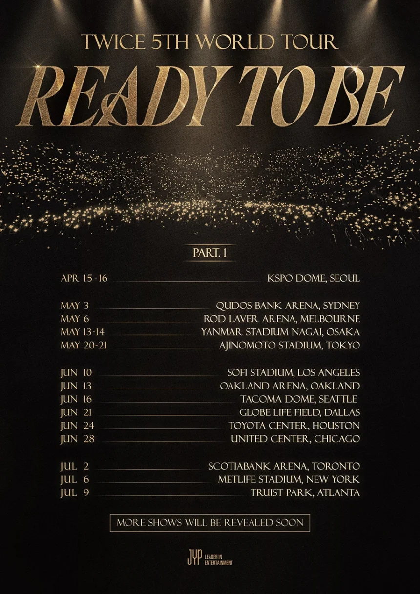 TWICE 日本初のスタジアムライブ -TWICE 5TH WORLD TOUR ‘READY TO BE’- 開催決定