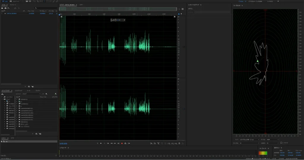 Adobe Auditionの32bit float音声編集