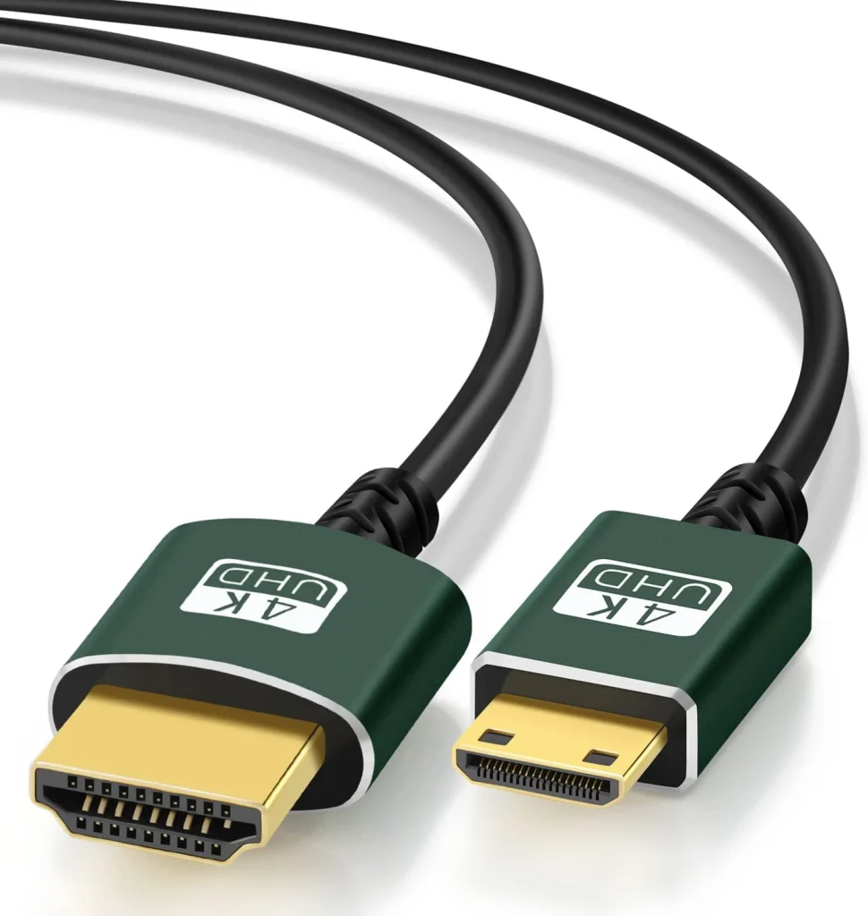 Thsucords 細柔らかい & 薄型 ミニ HDMI to HDMI ケーブル 3M