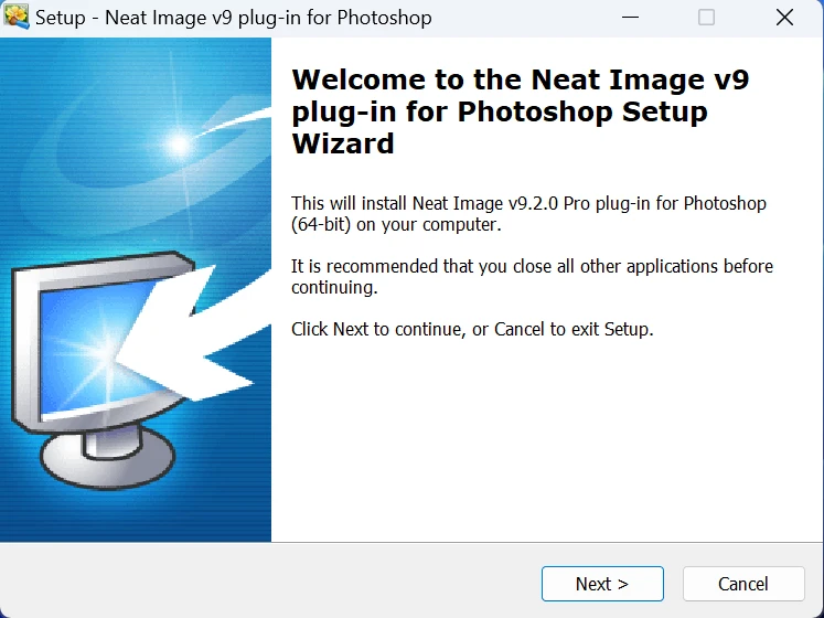 ノイズリダクションソフトNeat Image V9 Proのインストール