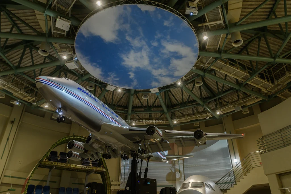 千葉県山武郡芝山町にある航空科学博物館のボーイング747大型模型