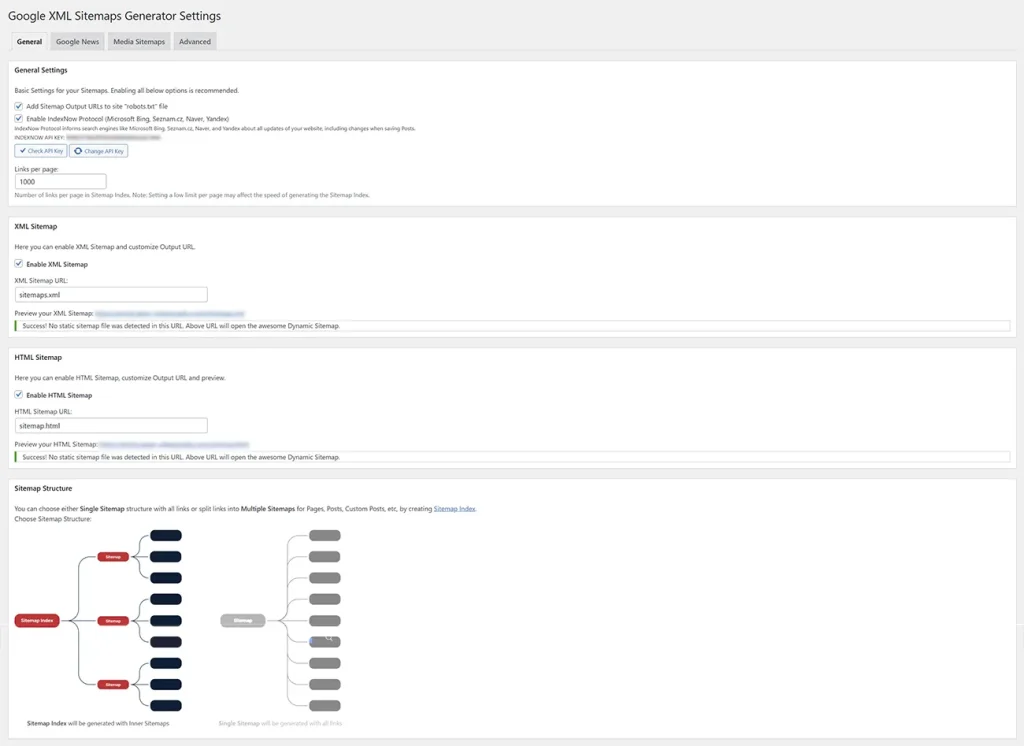 Google XML Sitemaps Generator ProのGeneral Setting