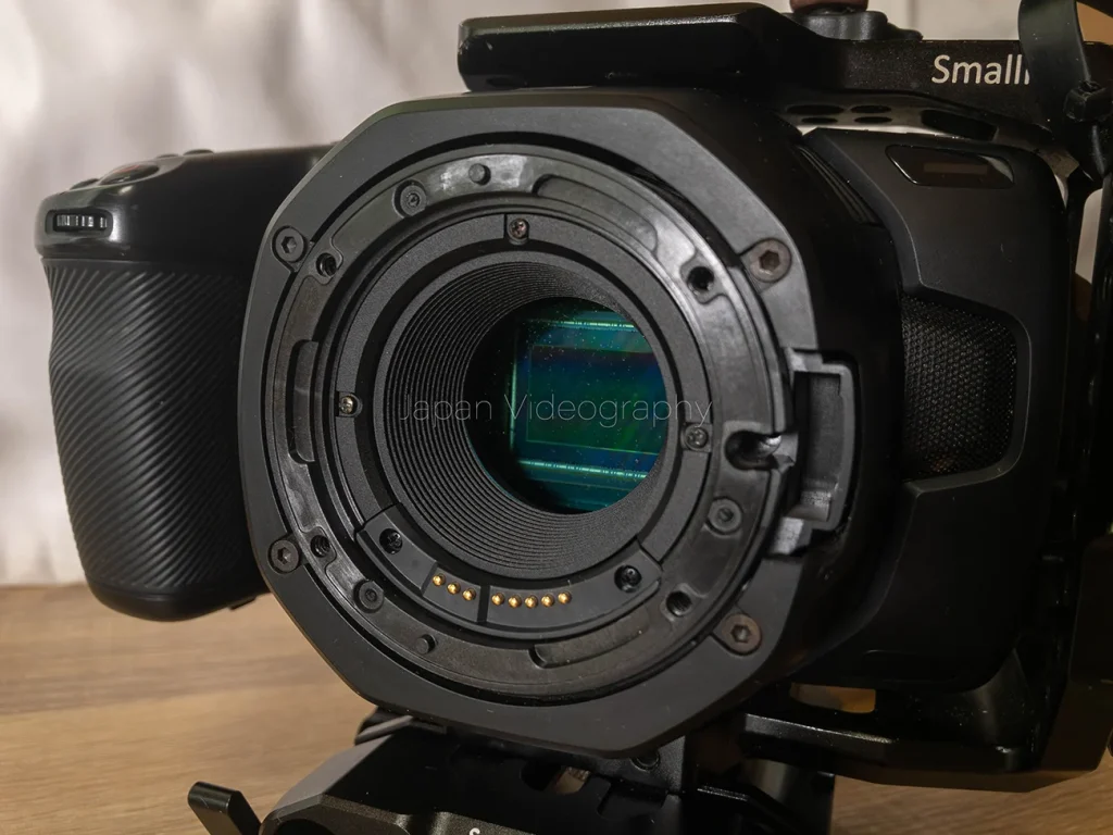 BMPCC6KのIRカットフィルター前の筒を外す