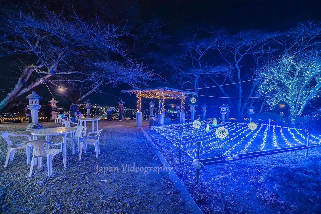 Shibata Fantasy Illumination 船岡城址公園の山頂付近